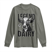 Legend Dairy Long Sleeve Shirt Funny Farmer Milk Joke Cow - Wonder Print Shop