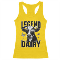 Legend Dairy Racerback Tank Top Funny Farmer Milk Joke Cow - Wonder Print Shop