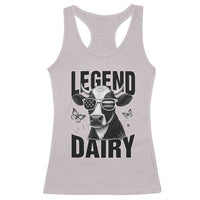 Legend Dairy Racerback Tank Top Funny Farmer Milk Joke Cow - Wonder Print Shop
