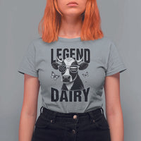 Legend Dairy T Shirt For Women Funny Farmer Milk Joke Cow - Wonder Print Shop
