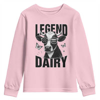 Legend Dairy Youth Sweatshirt Funny Farmer Milk Joke Cow - Wonder Print Shop