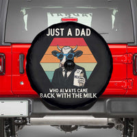 Just A Dad Who Always Came Back With The Milk Spare Tire Cover Funny Cow Father's Day - Wonder Print Shop