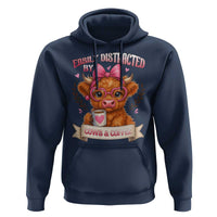 Easily Distracted By Cow And Coffee Hoodie Funny Highland Cow - Wonder Print Shop