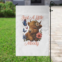 Just A Little Moody Garden Flag Funny Sarcasm Highland Cow - Wonder Print Shop
