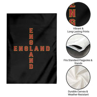 England Pride Cross Shape Typography Graphic Garden Flag
