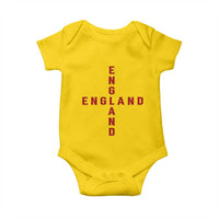 England Pride Cross Shape Typography Graphic Baby Onesie