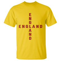 England Pride Cross Shape Typography Graphic T Shirt