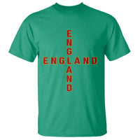 England Pride Cross Shape Typography Graphic T Shirt