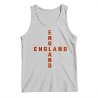 England Pride Cross Shape Typography Graphic Tank Top