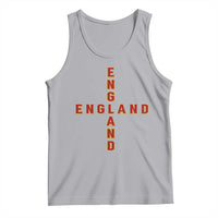 England Pride Cross Shape Typography Graphic Tank Top