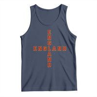 England Pride Cross Shape Typography Graphic Tank Top