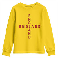England Pride Cross Shape Typography Graphic Youth Sweatshirt