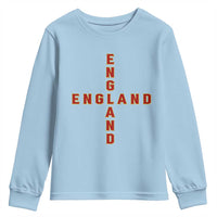 England Pride Cross Shape Typography Graphic Youth Sweatshirt
