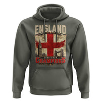 Vintage England Champions Hoodie Proud Football Fan Heritage