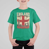 Vintage England Champions T Shirt For Kid Proud Football Fan Heritage