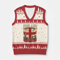 Vintage England Champions V-Neck Knit Sweater Vest Proud Football Fan Heritage