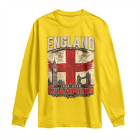 Vintage England Champions Long Sleeve Shirt Proud Football Fan Heritage