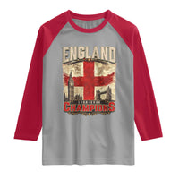 Vintage England Champions Raglan Shirt Proud Football Fan Heritage