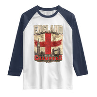 Vintage England Champions Raglan Shirt Proud Football Fan Heritage