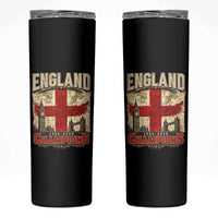 Vintage England Champions Skinny Tumbler Proud Football Fan Heritage