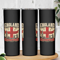 Vintage England Champions Skinny Tumbler Proud Football Fan Heritage