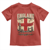 Vintage England Champions Toddler T Shirt Proud Football Fan Heritage