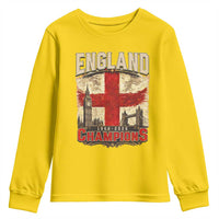 Vintage England Champions Youth Sweatshirt Proud Football Fan Heritage