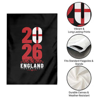 Vintage England Champions Garden Flag Football Supporter Graphic