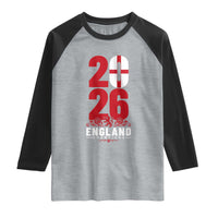 Vintage England Champions Raglan Shirt Football Supporter Graphic