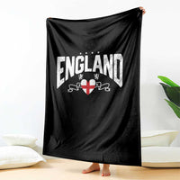 England Flag Heart Throw Blanket Patriotic English Pride Graphic Gift