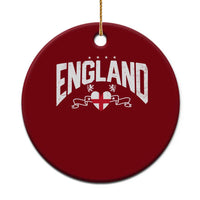 England Flag Heart Ceramic Ornament Patriotic English Pride Graphic Gift