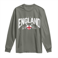 England Flag Heart Long Sleeve Shirt Patriotic English Pride Graphic Gift