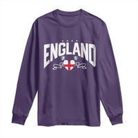 England Flag Heart Long Sleeve Shirt Patriotic English Pride Graphic Gift