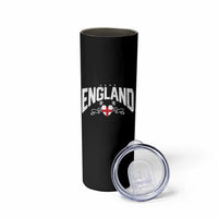 England Flag Heart Skinny Tumbler Patriotic English Pride Graphic Gift