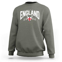 England Flag Heart Sweatshirt Patriotic English Pride Graphic Gift