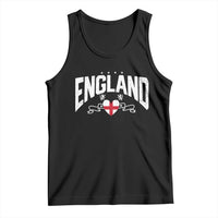 England Flag Heart Tank Top Patriotic English Pride Graphic Gift