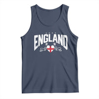 England Flag Heart Tank Top Patriotic English Pride Graphic Gift