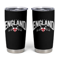England Flag Heart Tumbler Cup Patriotic English Pride Graphic Gift