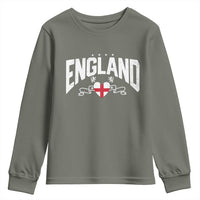 England Flag Heart Youth Sweatshirt Patriotic English Pride Graphic Gift