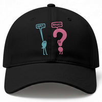 Wait What Grammar English Teacher Baseball Cap Funny Punctuation Gift