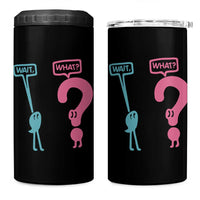 Wait What Grammar English Teacher 4 in 1 Can Cooler Tumbler Funny Punctuation Gift
