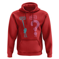 Wait What Grammar English Teacher Hoodie Funny Punctuation Gift