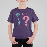 Wait What Grammar English Teacher T Shirt For Kid Funny Punctuation Gift