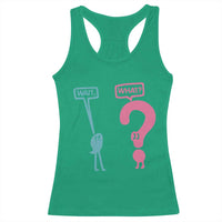 Wait What Grammar English Teacher Racerback Tank Top Funny Punctuation Gift
