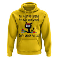 Black Cat English Teacher Gift Hoodie No More Homework Punctuation Matters Grammar Humor