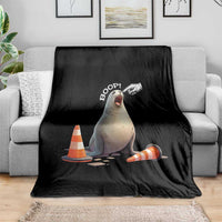 Funny Neil The Seal Boop Throw Blanket Viral Cute Seal Lover Gift