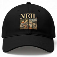 Funny Neil The Seal Baseball Cap Viral Ocean Animal Meme Graphic