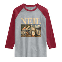 Funny Neil The Seal Raglan Shirt Viral Ocean Animal Meme Graphic