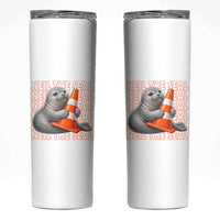Neil The Seal Groovy Skinny Tumbler Retro Vintage Cute Seal Lover Graphic