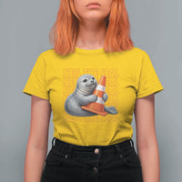 Neil The Seal Groovy T Shirt For Women Retro Vintage Cute Seal Lover Graphic